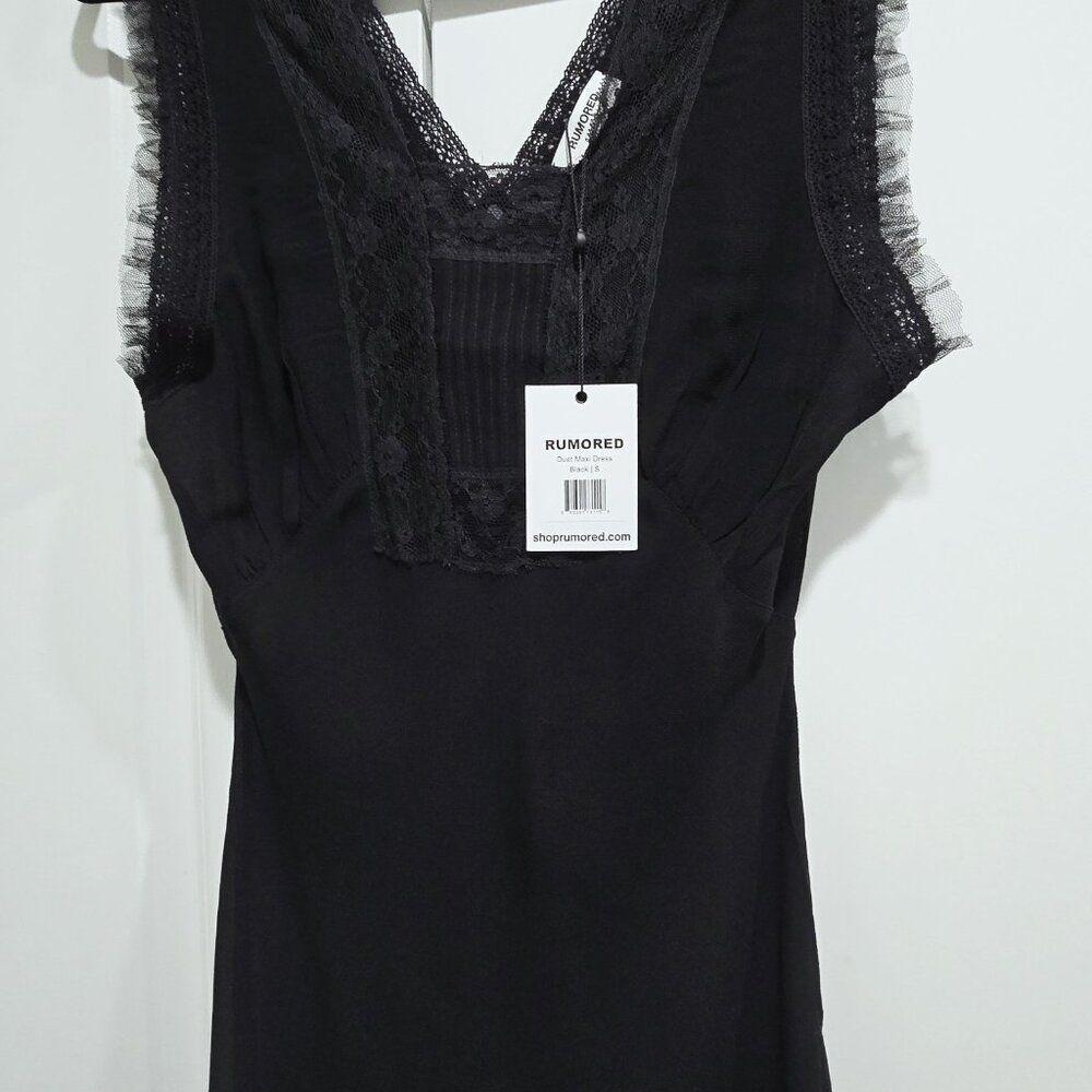 NWT REVOLVE RUMORED - Size M Duet Dress Maxi In black $158 - Picture 7 of 10